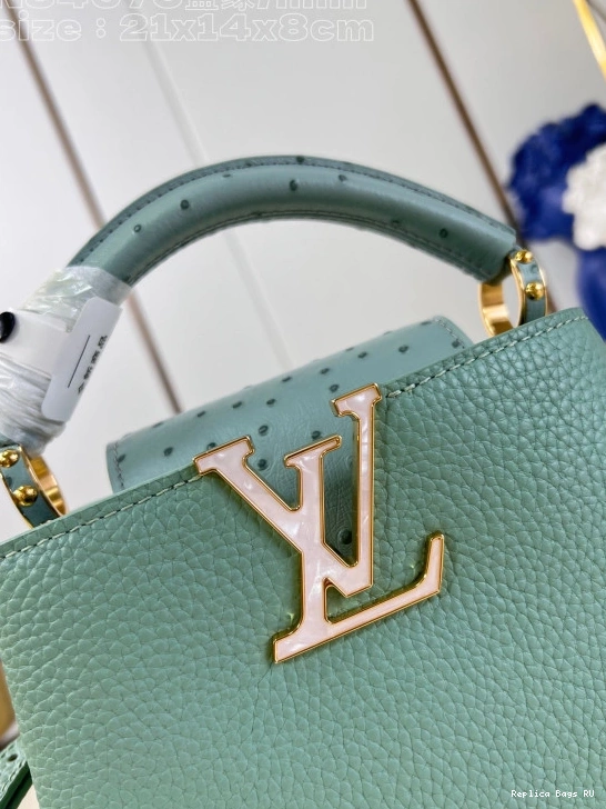 Affordable VUITTON LOUIS MINI-22*12*8CM CAPUCINES 0728